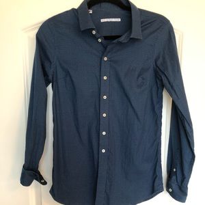 SouthernTide navy plaid button down